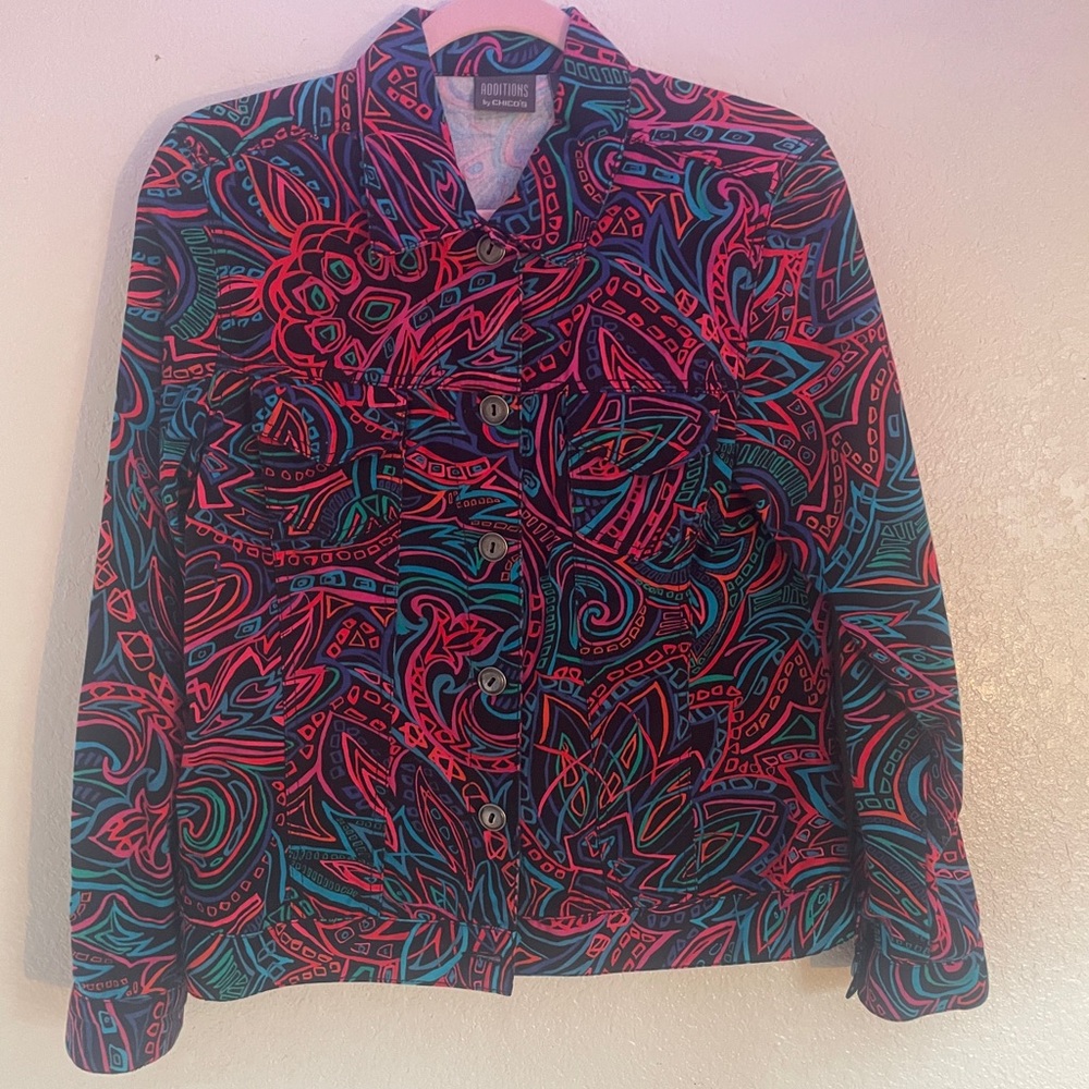 Chico's Vibrant Geometric Jacket - image 3